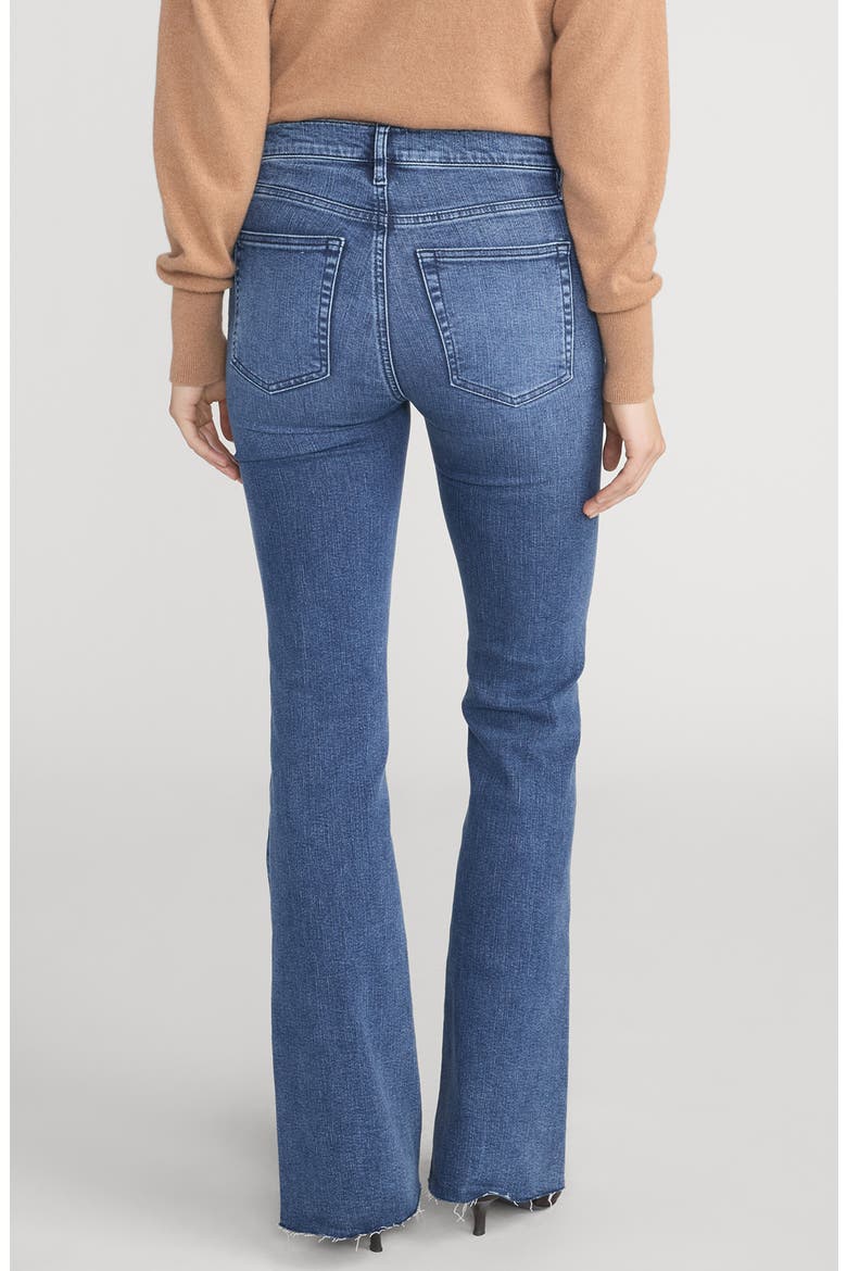 The Icon Raw Hem Flare Jeans, Alternate, color, EASE RAW AFTER