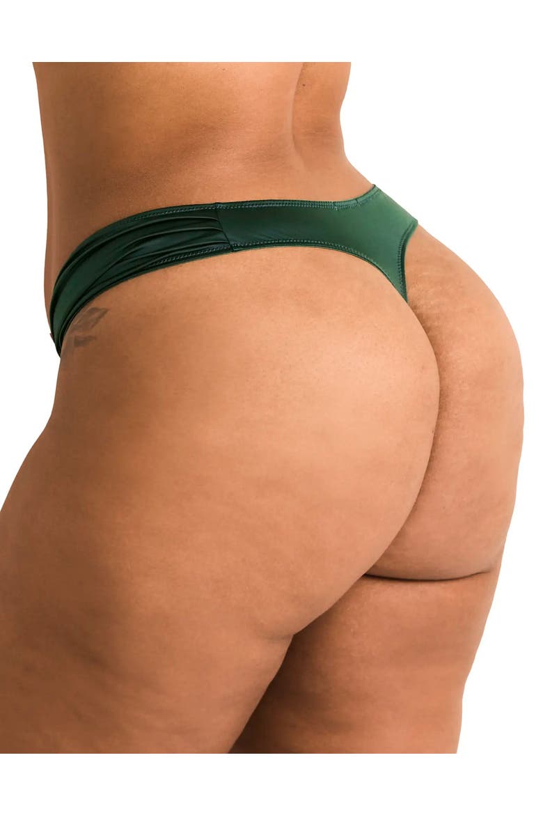 Carolyn Thong Panties, Alternate, color, Dark green