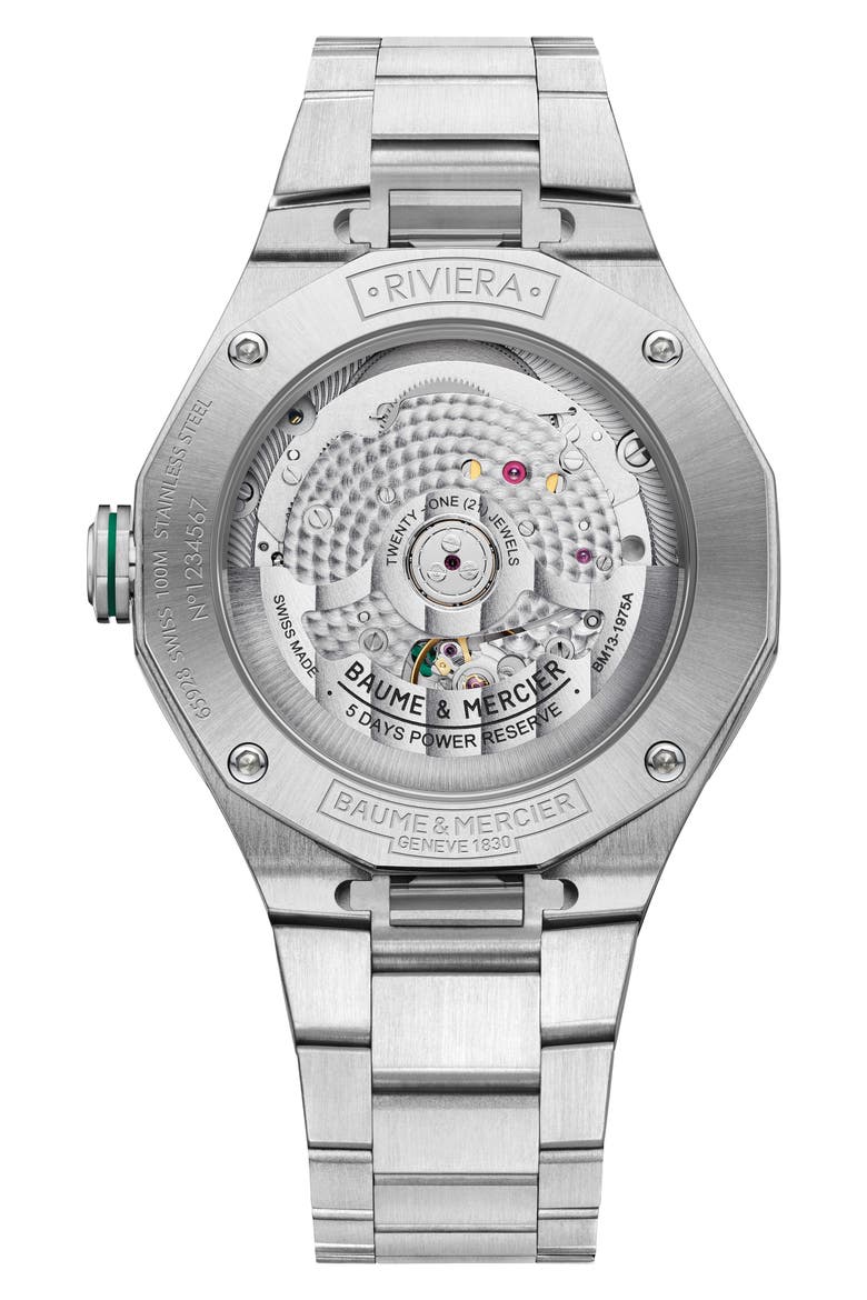 Riviera 10770 Bracelet Watch, 39mm, Alternate, color, GREN