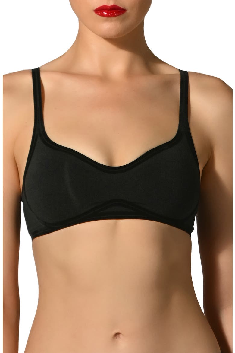 Contour Skin 3W Wireless Bra, Main, color, BLACK