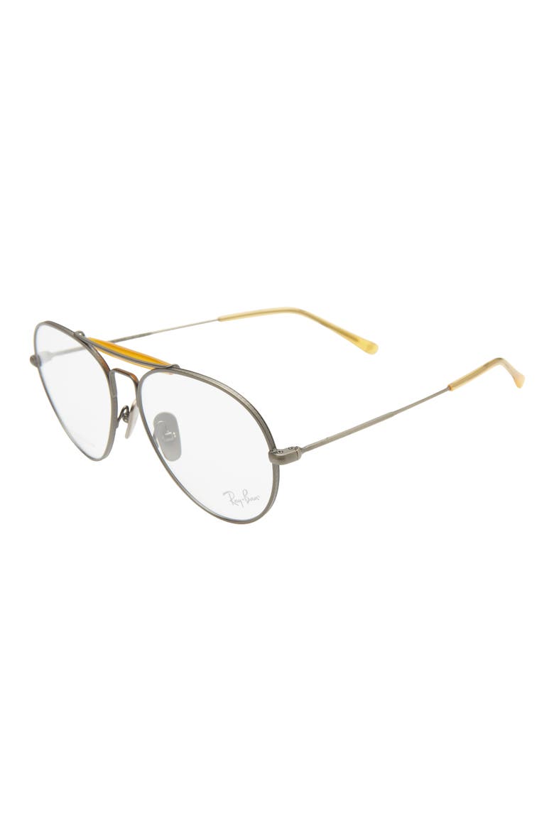 55mm Blue Light Blocking Glasses, Alternate, color, PEWTER