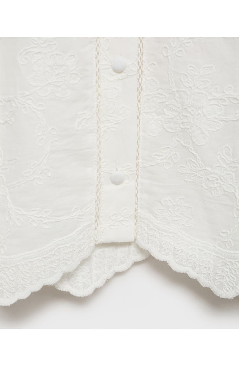 MANGO Floral Embroidered Shirt, Alternate, color,
