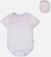 Deux par Deux Evolutive Cotton Rib Jersey Printed Strawberries Bodysuit