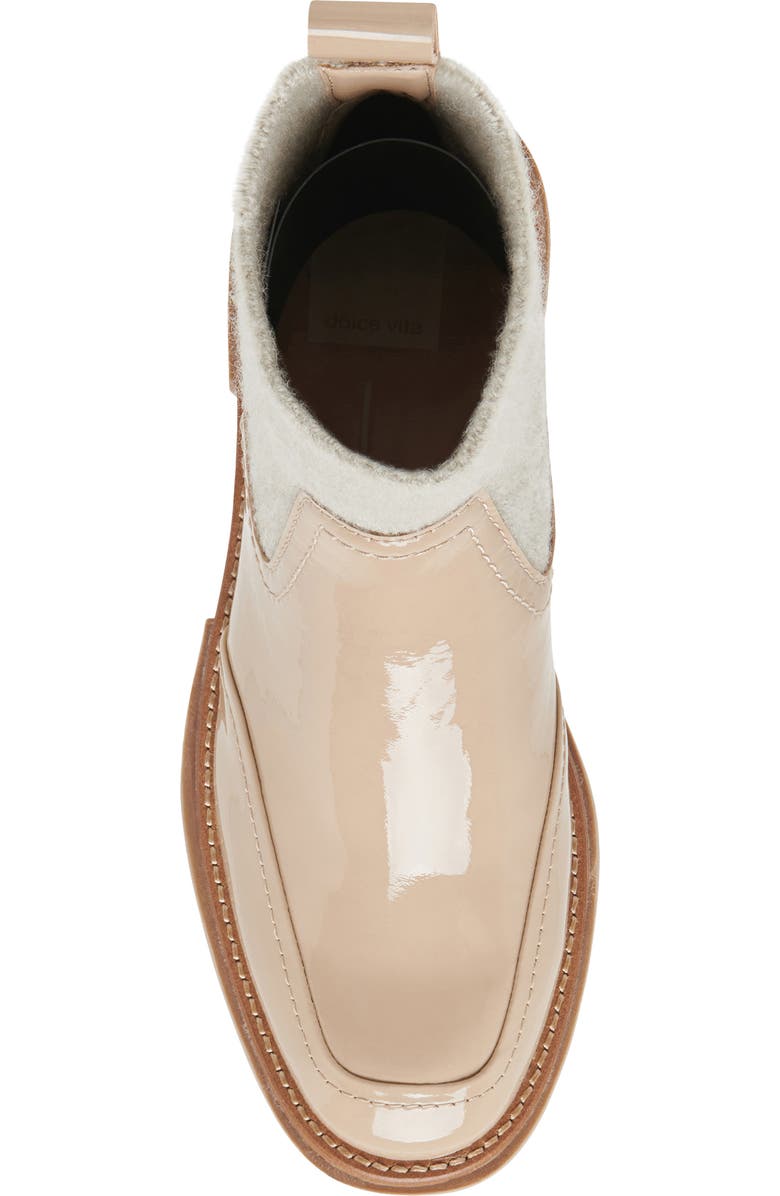 Dolce Vita Saline H2O Waterproof Platform Bootie, Alternate, color, Dune Patent Leather H2o