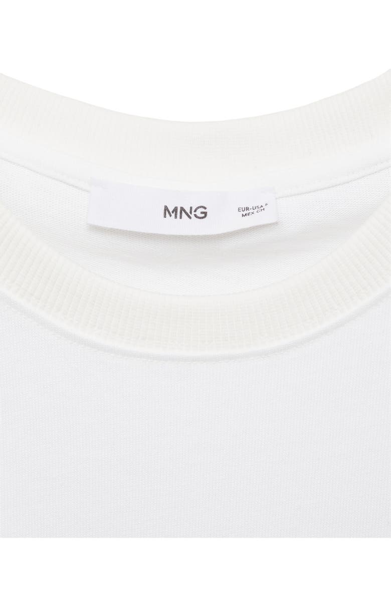 MANGO Cotton T-Shirt, Alternate, color, White