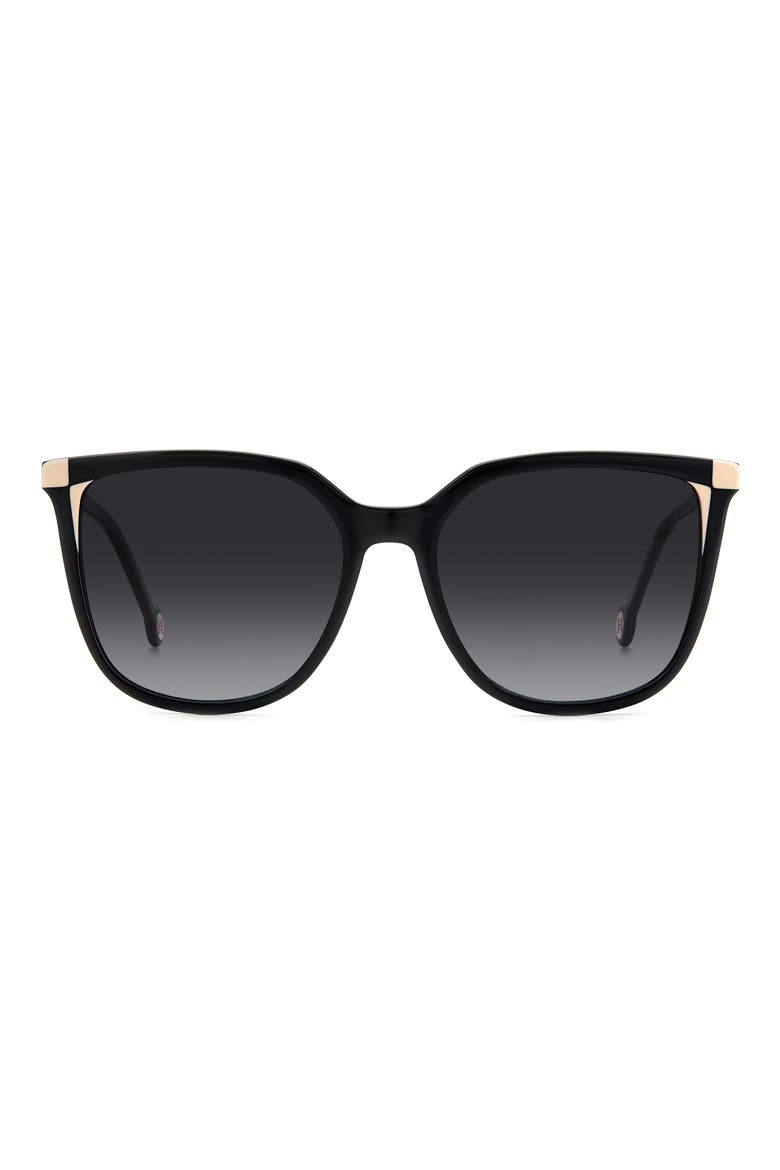 54mm Rectangular Sunglasses, Main, color, BLACK BEIGE