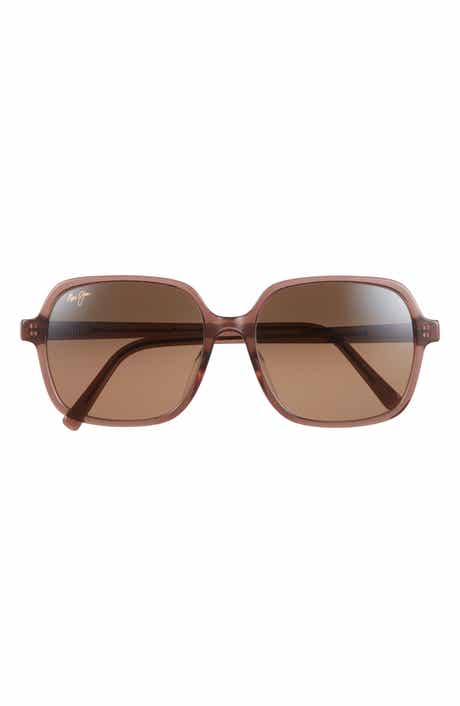 Maui Jim Little Bell 55mm Polarized Square Sunglasses