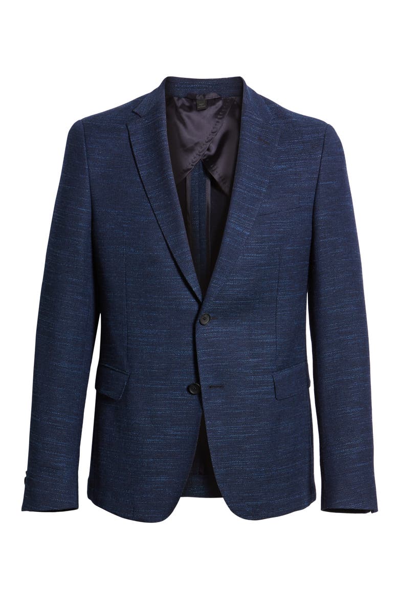 Nobis Trim Fit Wool Blend Blazer, Alternate, color, OPEN BLUE