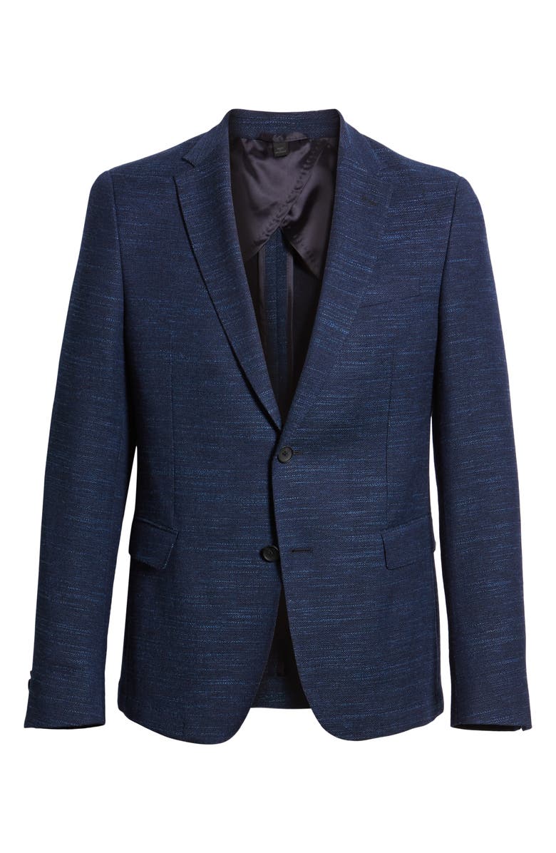 BOSS Nobis Trim Fit Wool Blend Blazer, Alternate, color, 