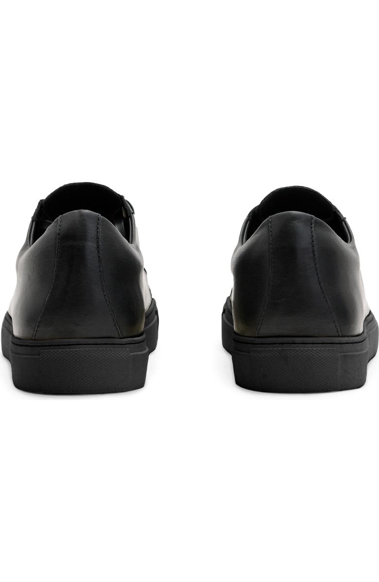 John Varvatos Reed Low Top Leather Sneaker, Alternate, color, Black