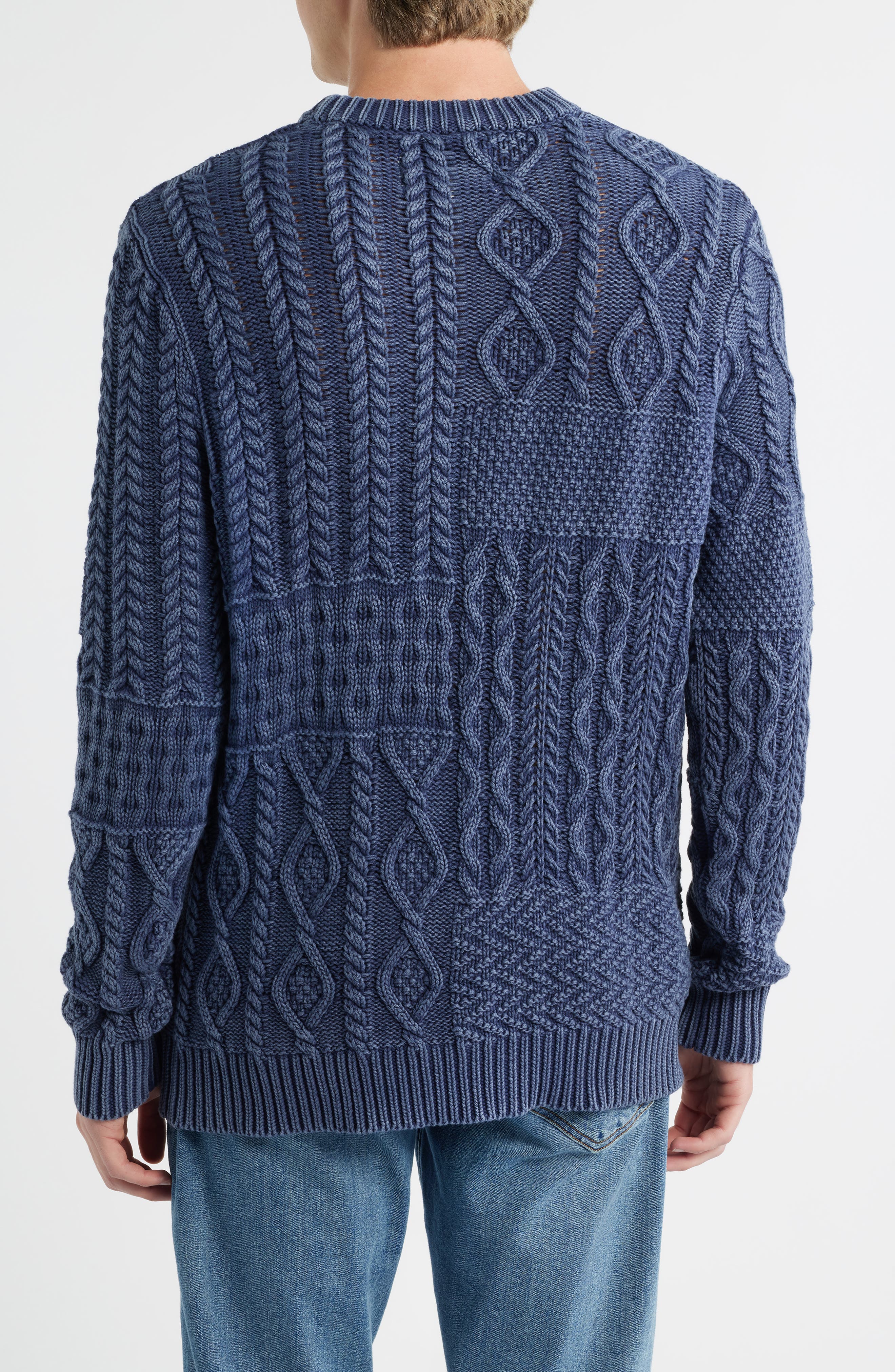 Stonewash Patchwork Sweater - image 2