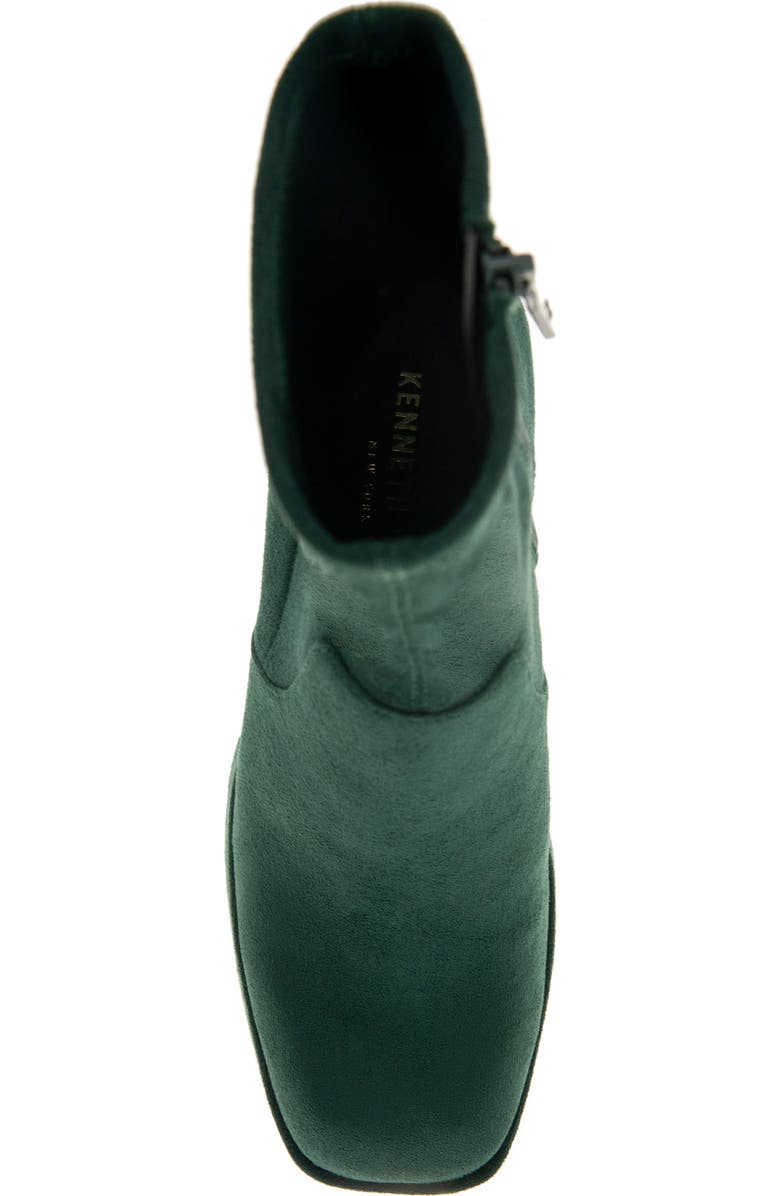 Kenneth Cole Block Heel Stretch Bootie, Alternate, color, Hunter Green