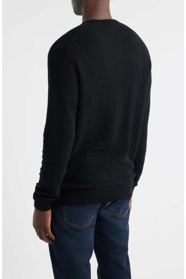 Autumn Crest Merino Wool Blend Sweater, Alternate, color, BLACK