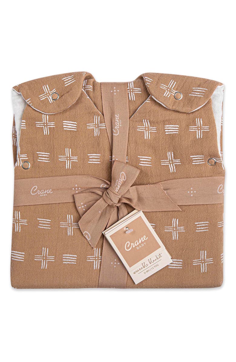 CRANE BABY Cotton Wearable Blanket, Alternate, color, Copper/ Multi