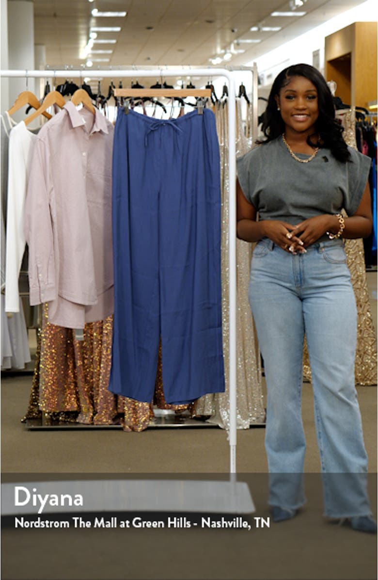 Wide Leg Drawstring Pants, sales video thumbnail
