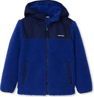 Lands' End Kids High Pile Fleece Hooded Jacket