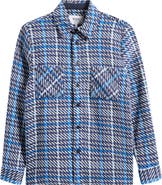 Wax London Whiting Houndstooth Check Overshirt