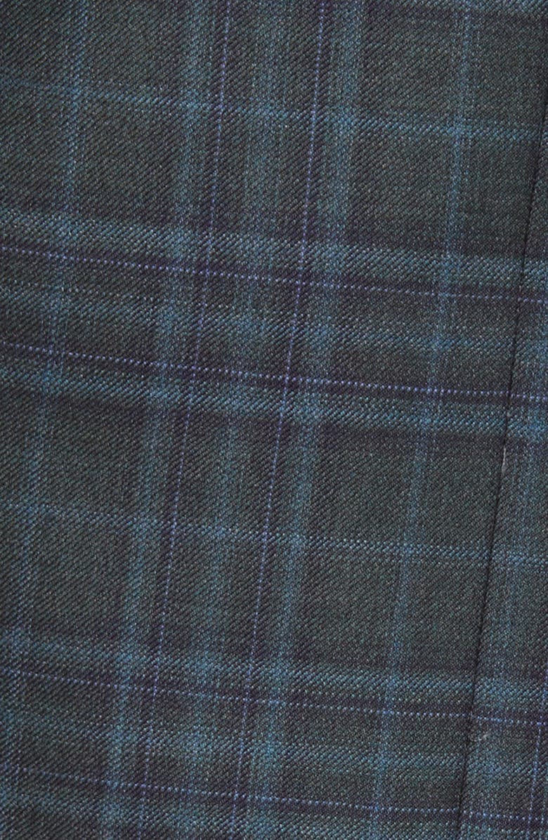 Jack Victor Midland Unconstructed Plaid Wool Sport Coat, Alternate, color, 