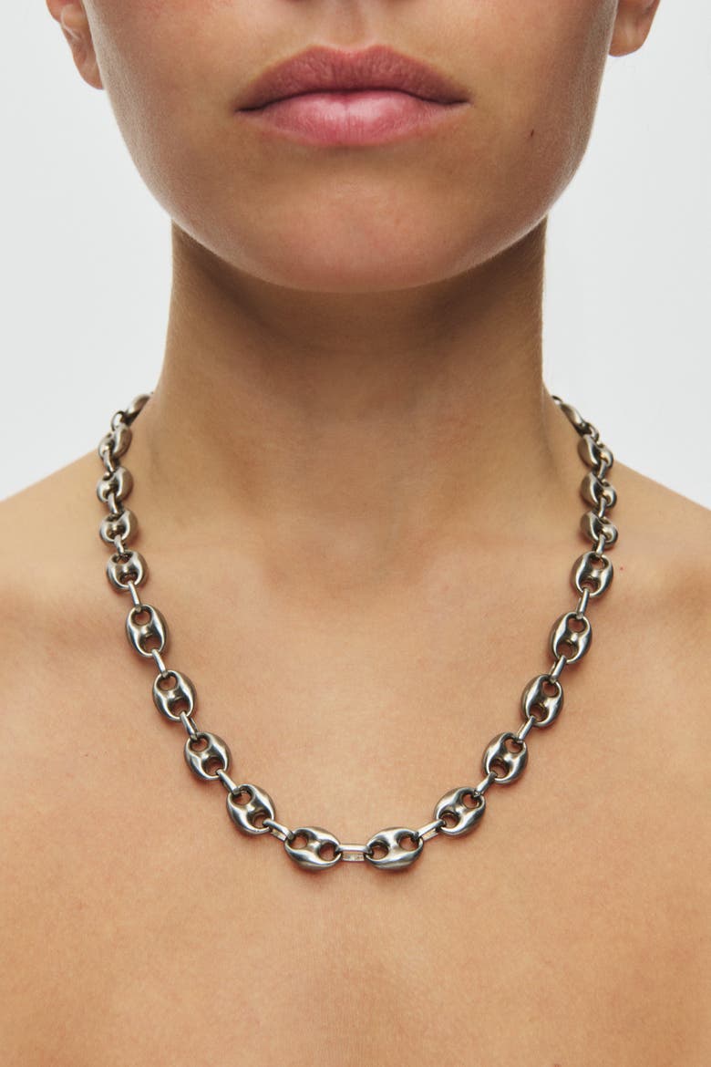 Lekker Necklace, Alternate, color, Silver