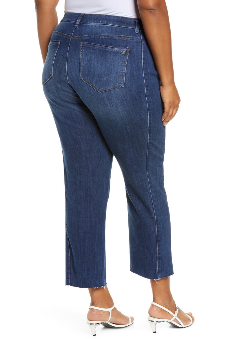 Ab-solution High Waist Ankle Slim Straight Leg Jeans (Nordstrom Exclusive), Alternate, color, BL-BLUE