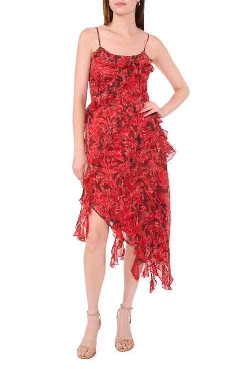 The Ida Ruffle Asymmetrical Dress