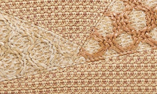 Dolce Vita Matilda Patchwork Raffia Shoulder Bag In Natural