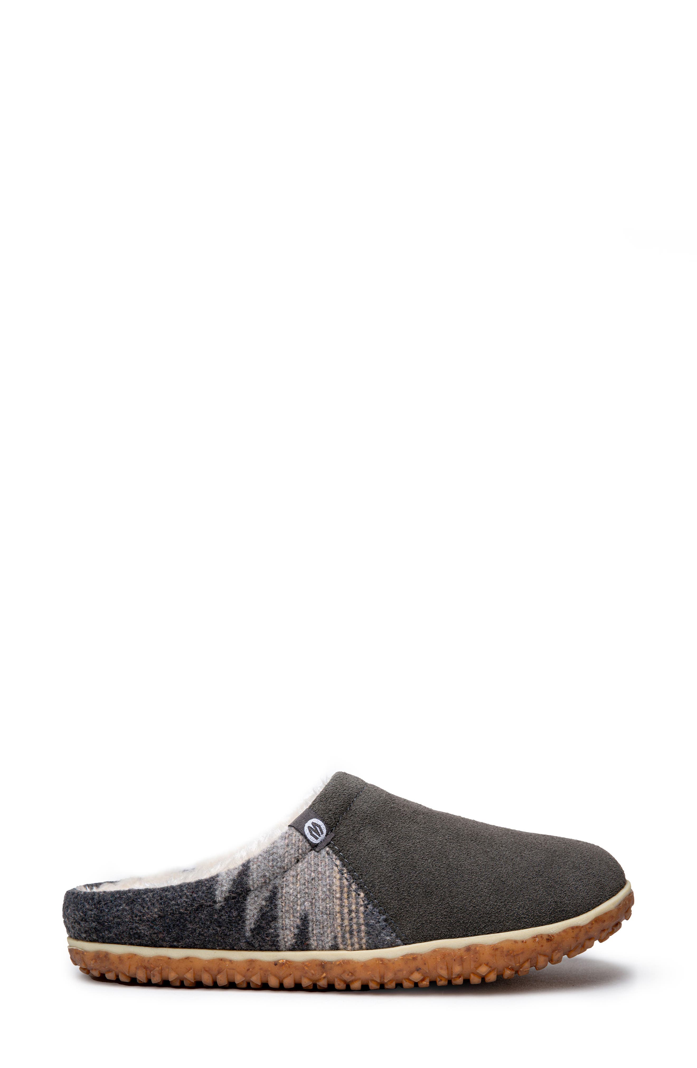 Minnetonka Tahoe Faux Fur Lined Slipper, Alternate, color, Grey Multi