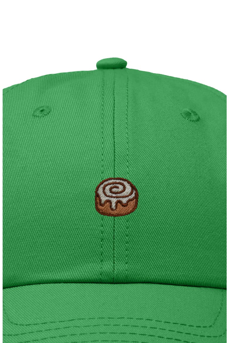 Cinnamon Roll Dad Cap, Alternate, color, Kelly Green