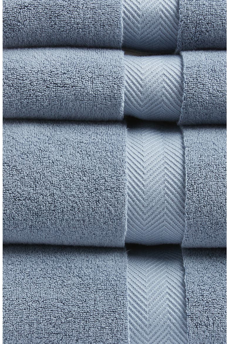 Organic Hydrocotton 6-Piece Towel Set $144 Value, Alternate, color, BLUE CHIP