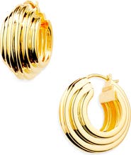 Missoma x Lucy Williams Chunky Ridge Hoop Earrings