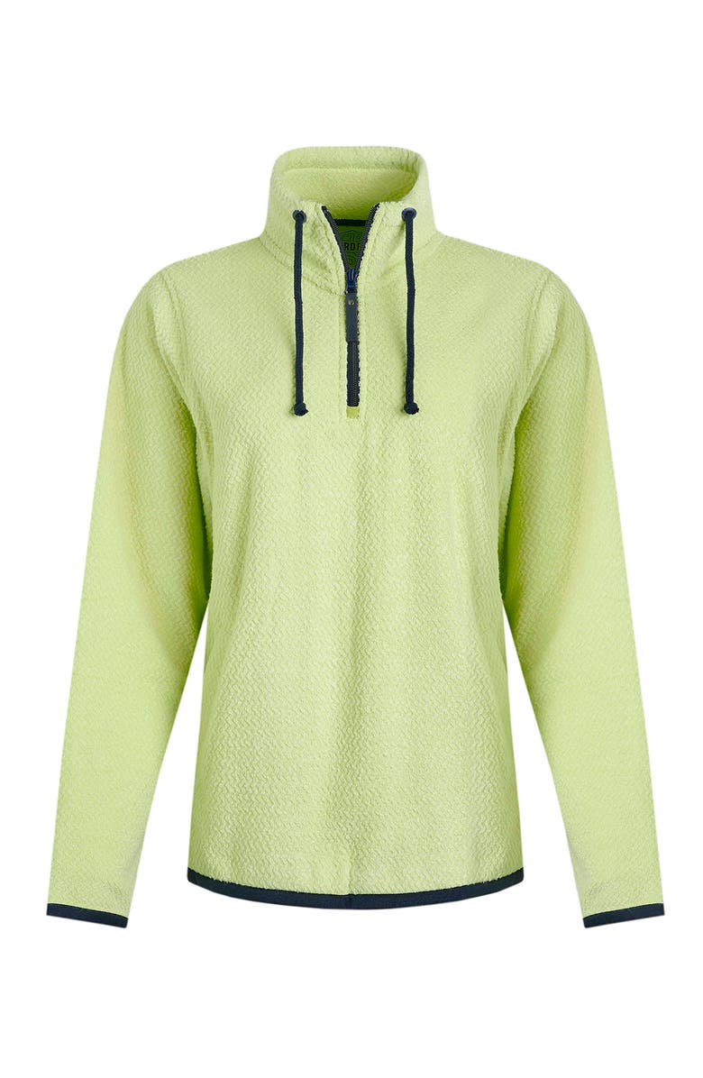 Weird Fish Odina 1/4 Zip Zig Zag Fleece, Alternate, color, Acid Lime