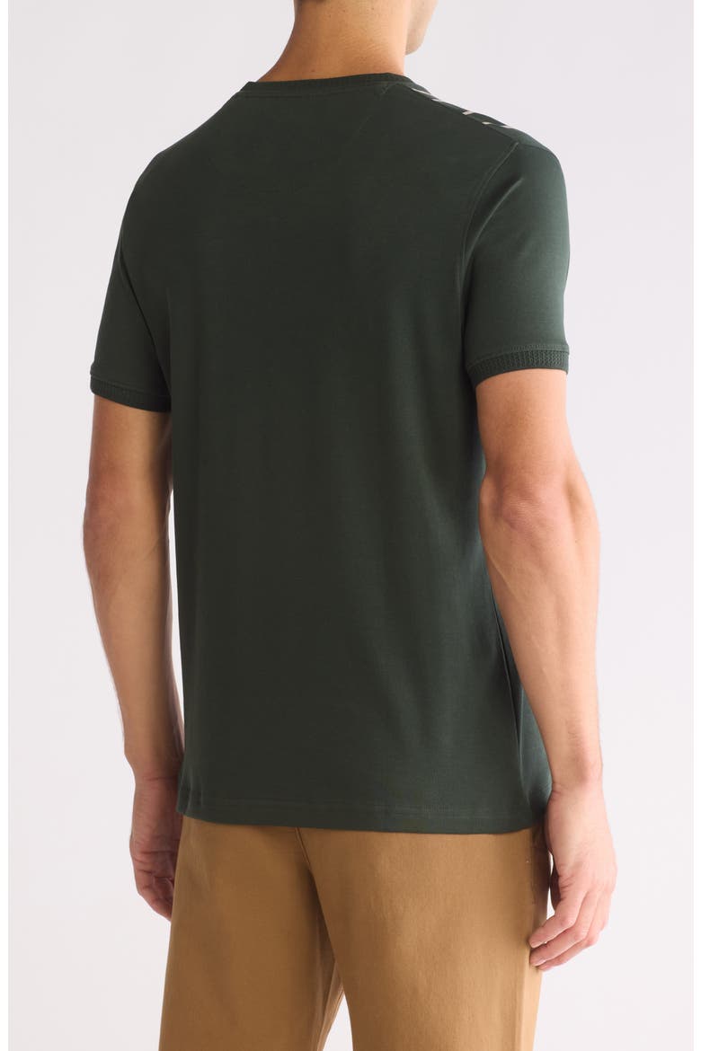 Vertical Stripes Cotton T-Shirt, Alternate, color, GREEN