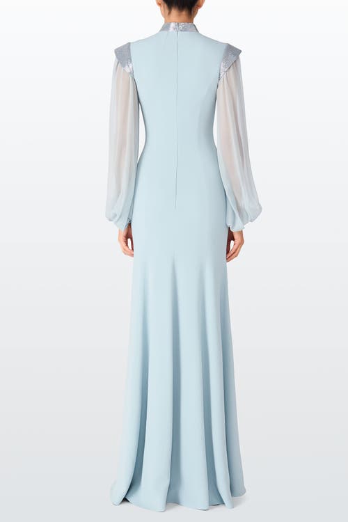Jenny Packham Isabelle Maxi Dress In Blue