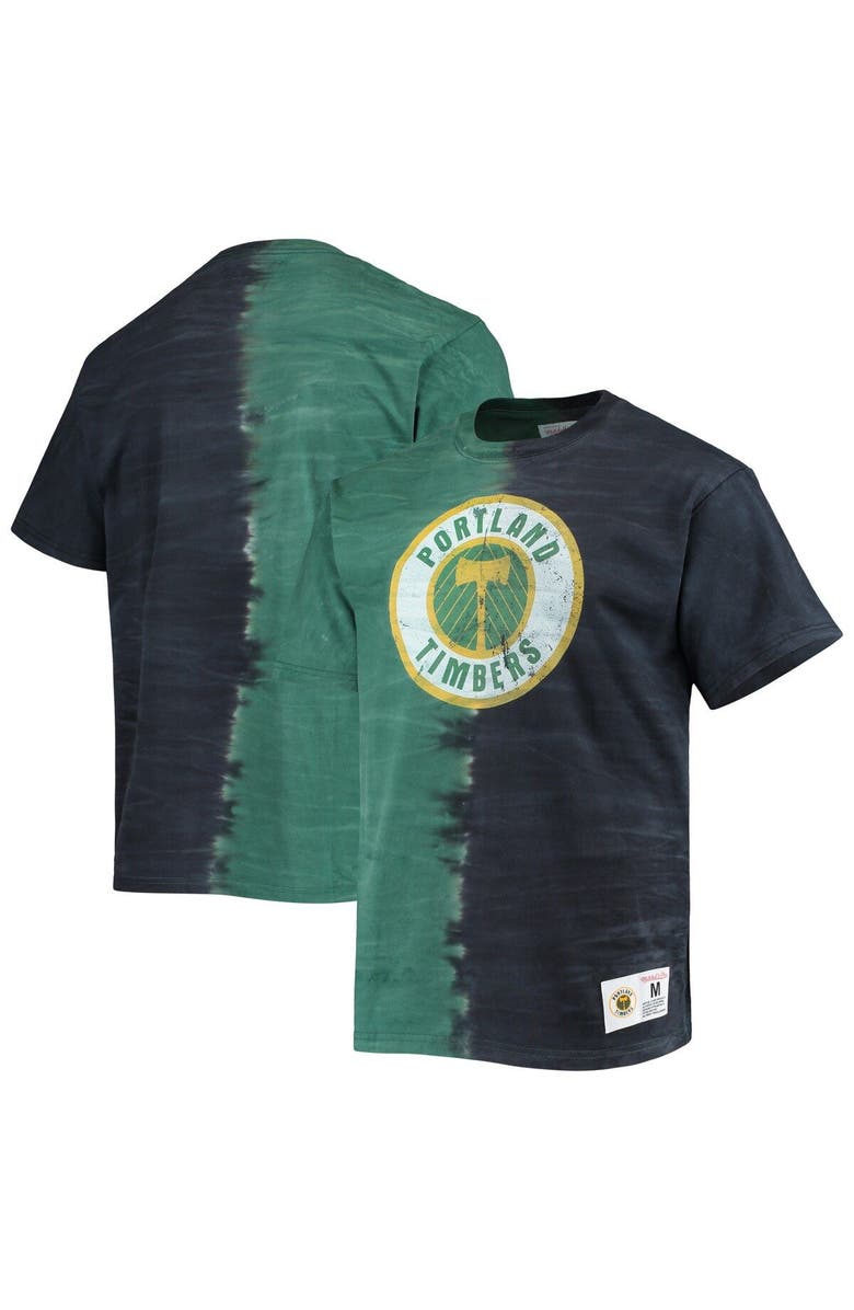 Mitchell & Ness Men's Mitchell & Ness Green Portland Timbers Vertical Tie-Dye Top, Main, color, Green