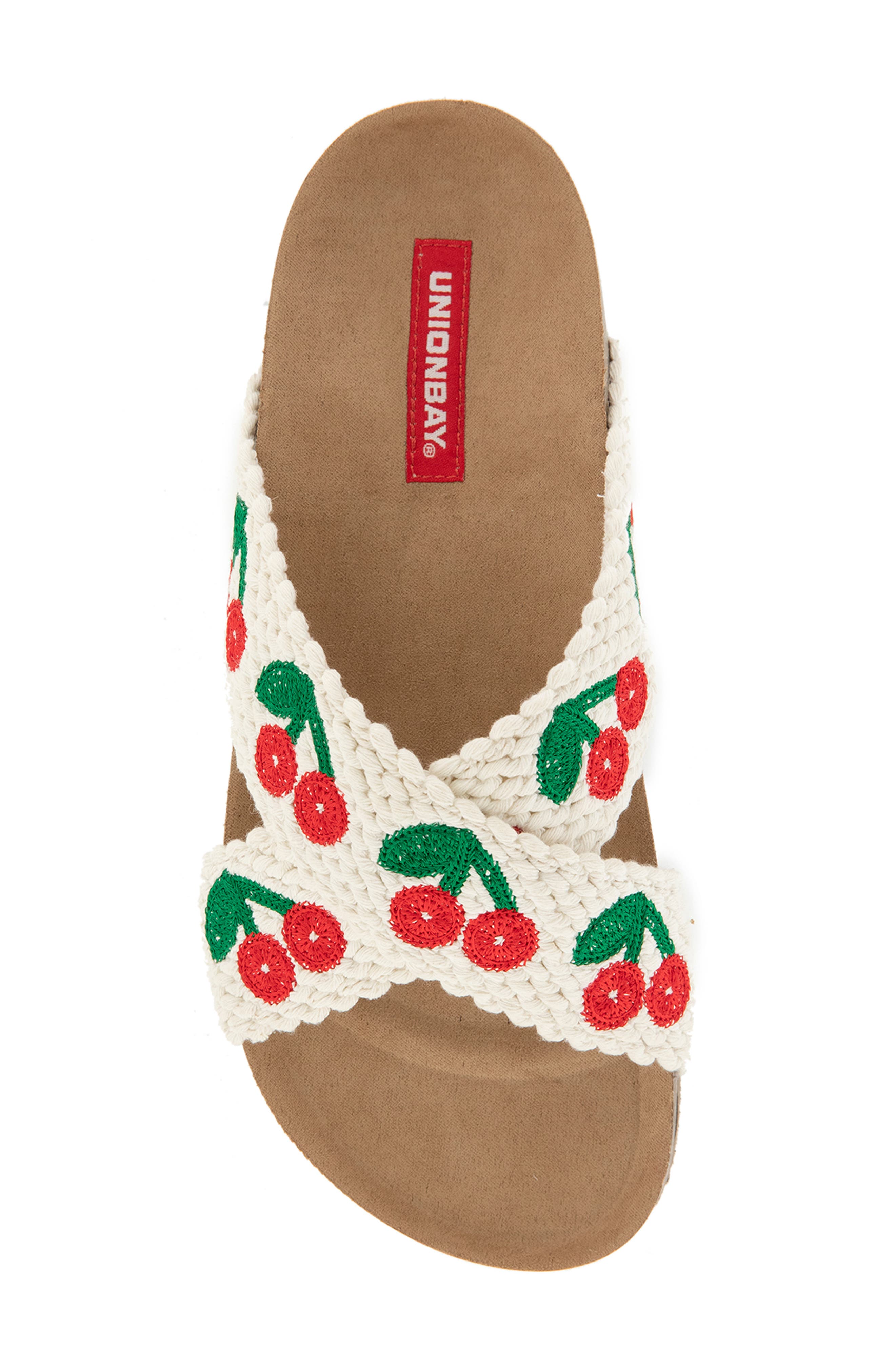 UNIONBAY Maryam Slide Sandal, Alternate, color, Ivory Cherry