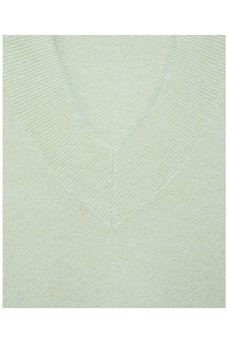Oversize V-Neck Sweater, Alternate, color, AQUA GREEN
