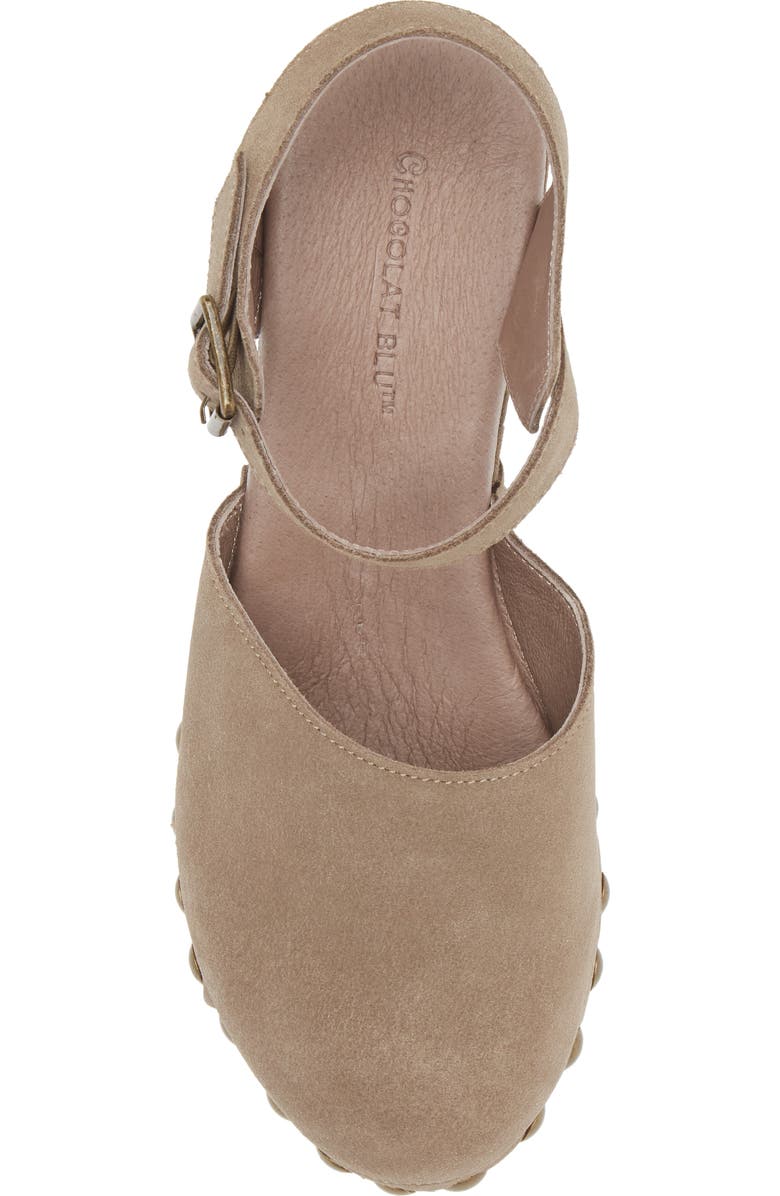 Chocolat Blu Garvey Platform Clog, Alternate, color, Taupe Suede