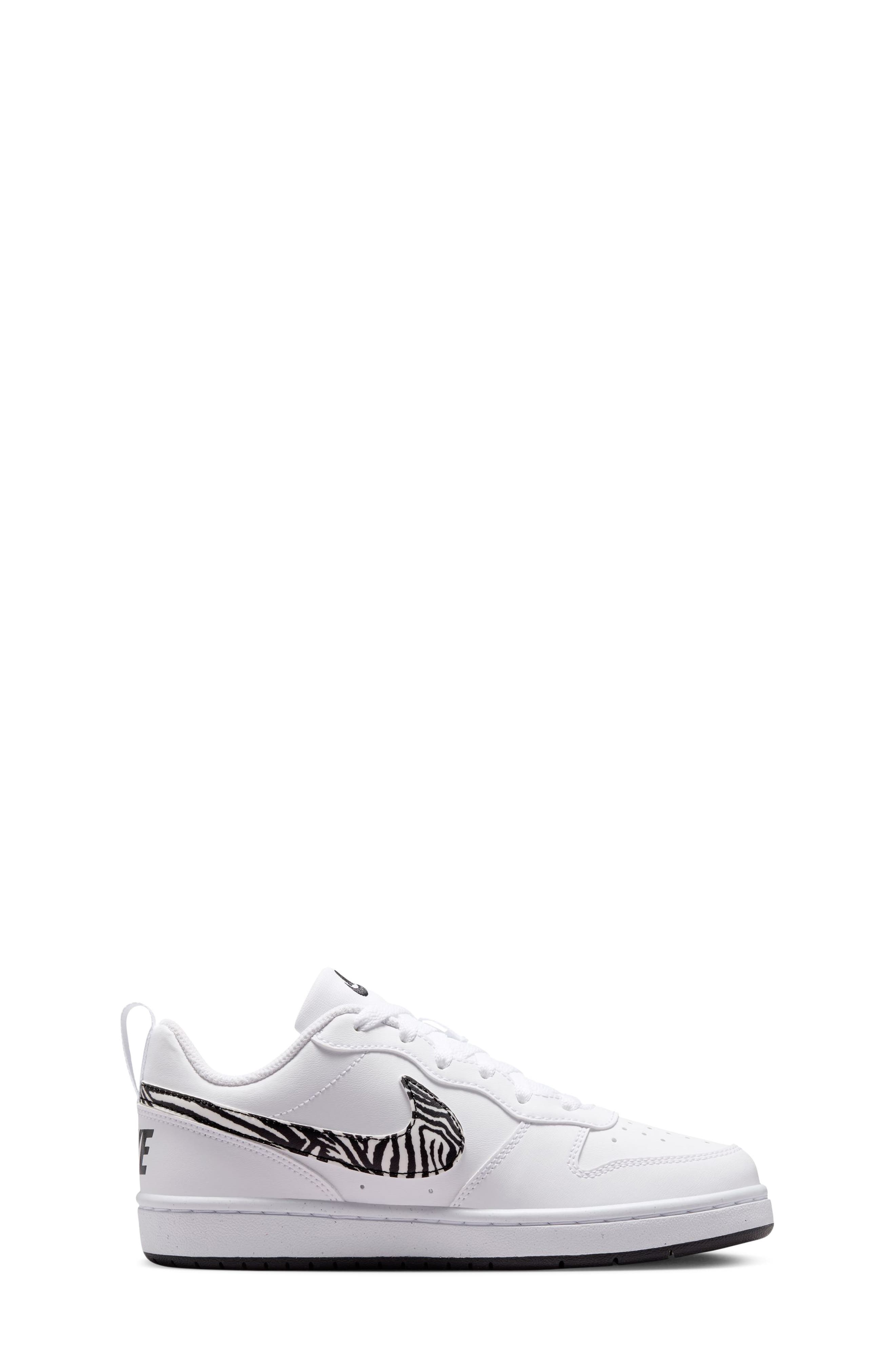 Kids' Court Borough Low Print Sneaker, Alternate, color, WHITE/ BLACK