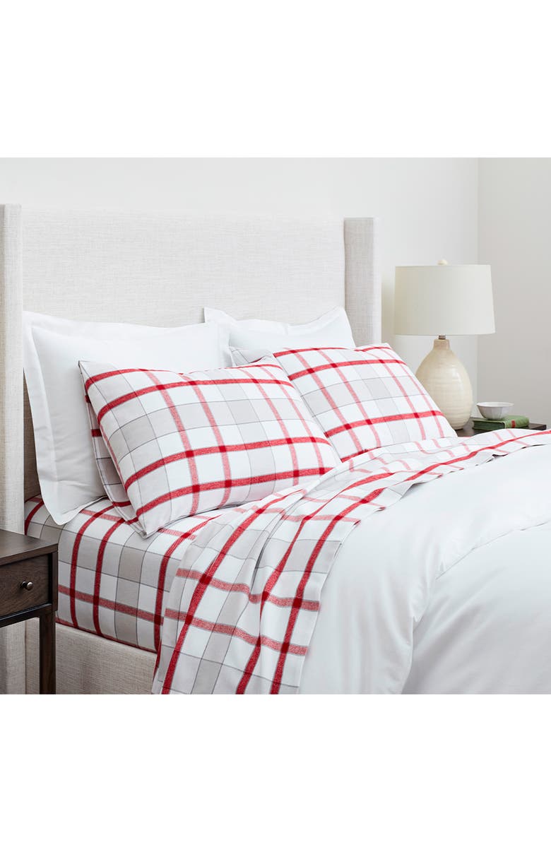 Boll & Branch Organic Cotton Flannel Sheet Set, Alternate, color,