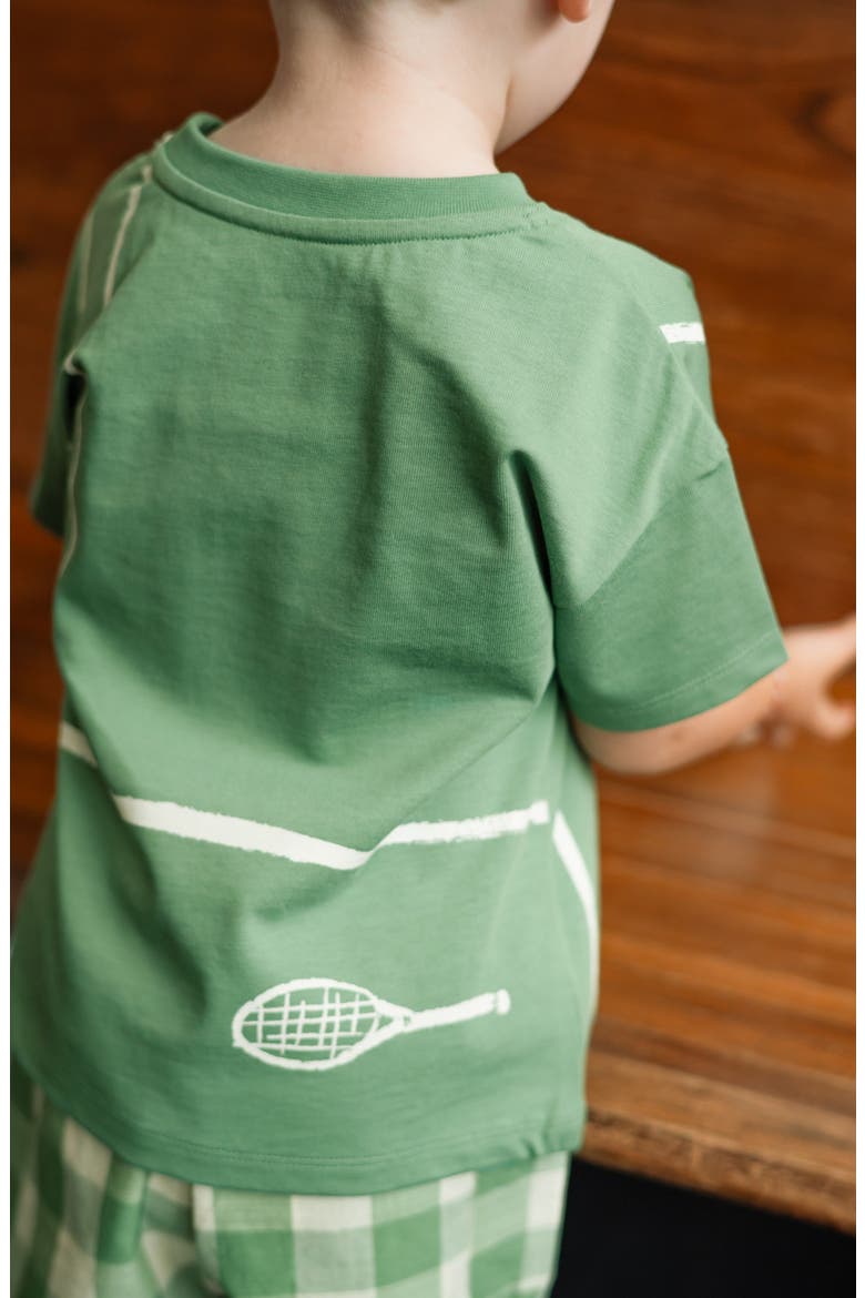 Kids' Drop Shoulder Organic Cotton T-Shirt, Alternate, color, MATCH POINT