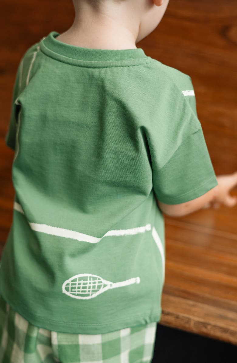 Pehr Kids' Drop Shoulder Organic Cotton T-Shirt, Alternate, color, Match Point