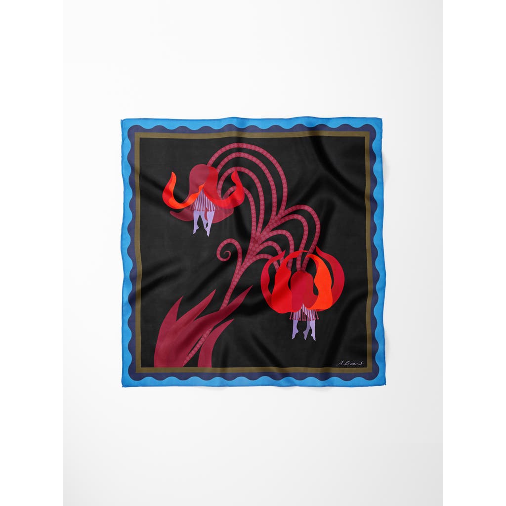 Alas Square Silk Shawl In Multi