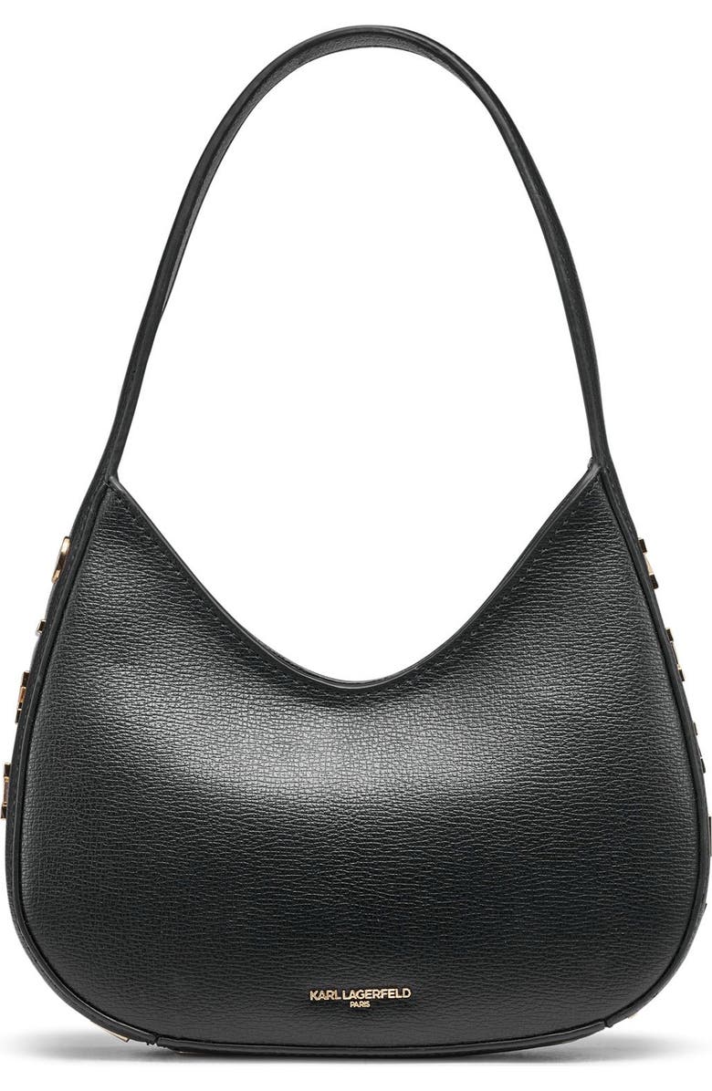 KARL LAGERFELD PARIS Desi Shoulder, Main, color, Black/Gold