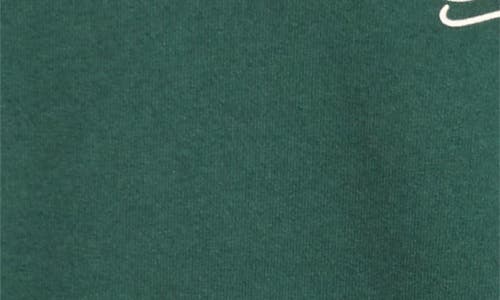 Sporty And Rich Sporty & Rich Health Script Oversize Cotton Fleece Graphic Hoodie In Forest