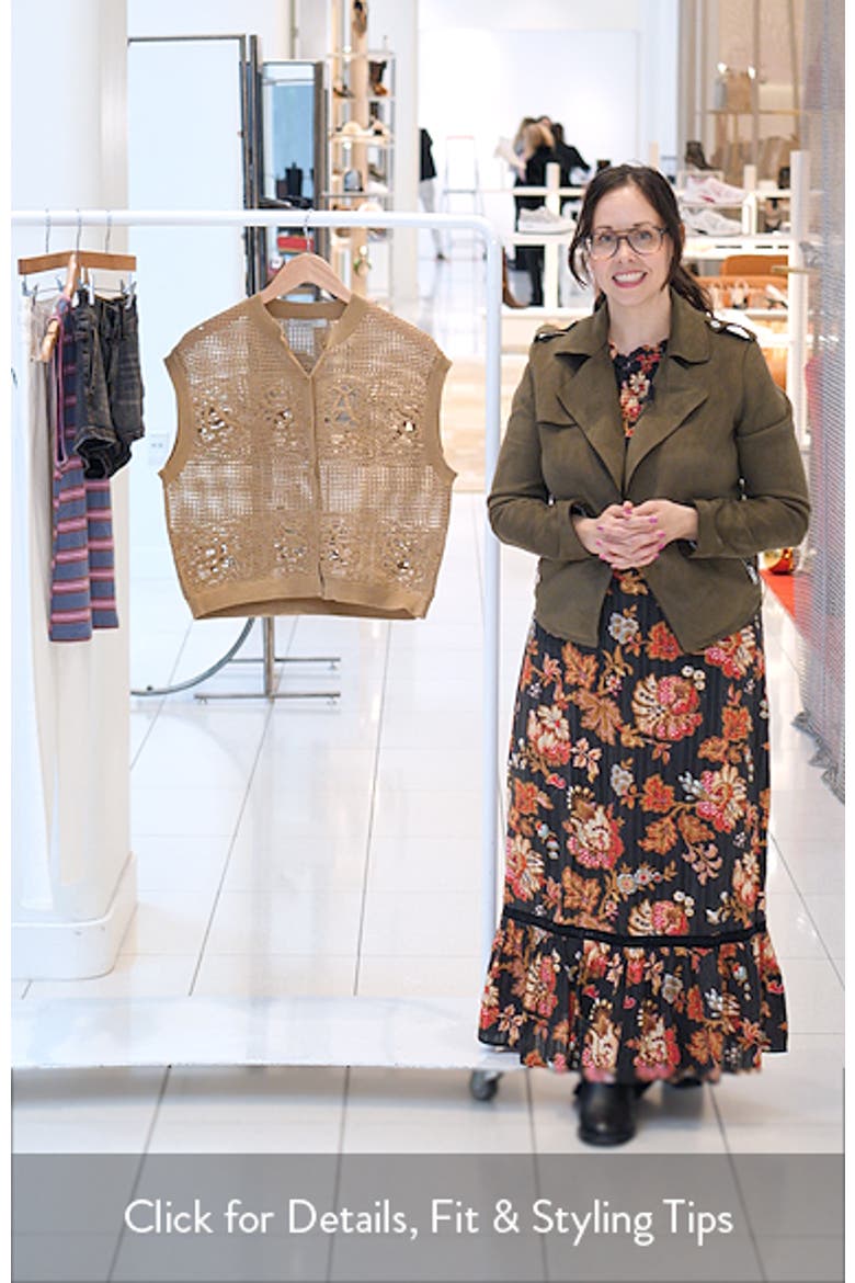 Kyra Open Stitch Sweater Vest video