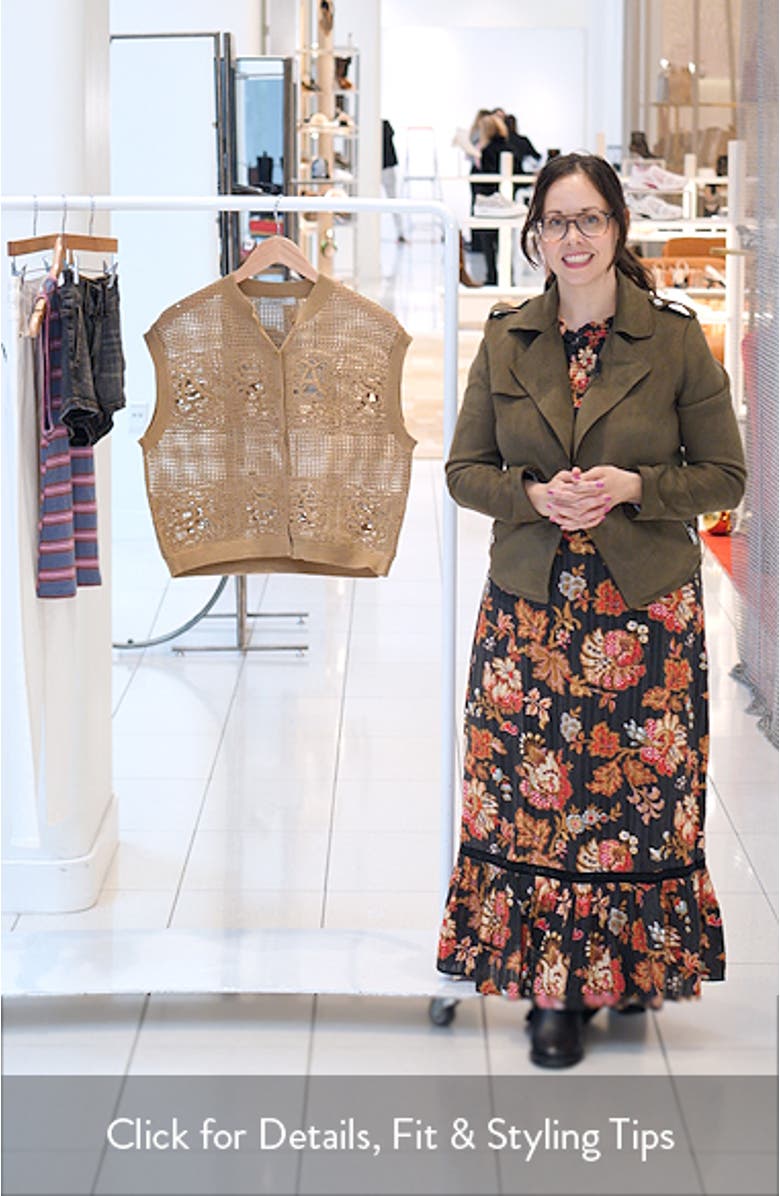 Kyra Open Stitch Sweater Vest, sales video thumbnail