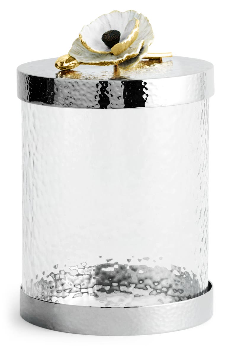 Anemone Small Canister, Alternate, color, SILVER/ WHITE/ GOLD