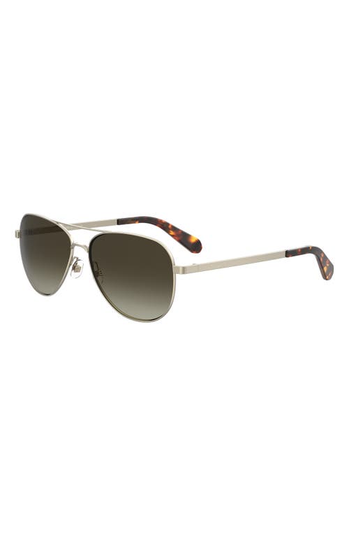 Kate Spade Bellamys 52mm Gradient Rectangular Sunglasses In 0j5g-ha