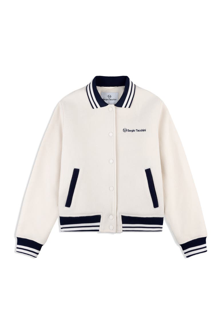 Marisa Varsity Jacket, Alternate, color, GARDENIA