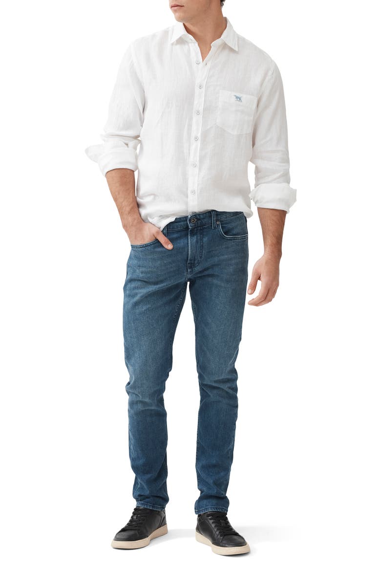 Oaro Stretch Jeans, Alternate, color, BRIGHT BLUE